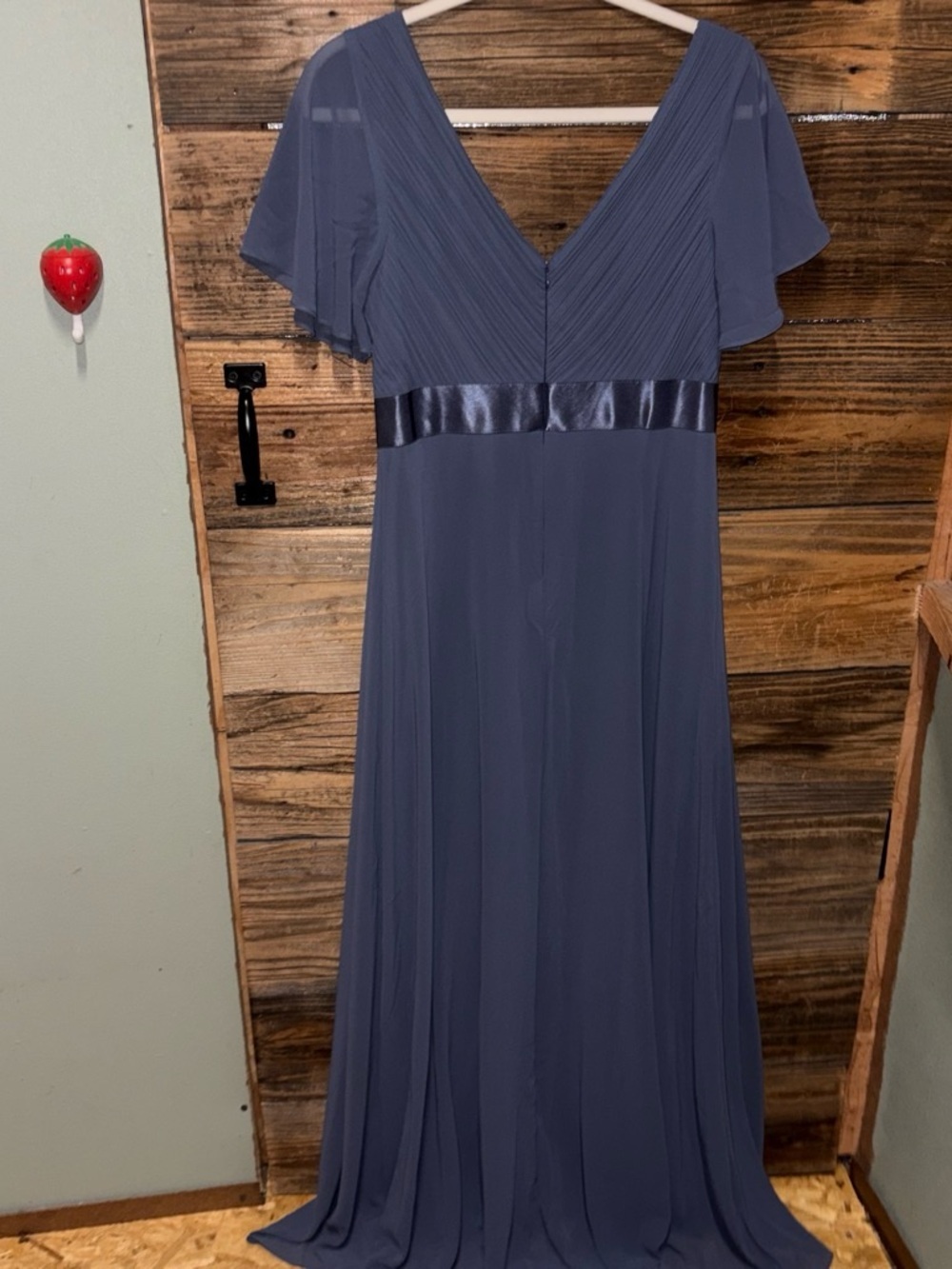 Women’s Slate Blue Evening Gown - Ever-Pretty - Picture 5 of 6